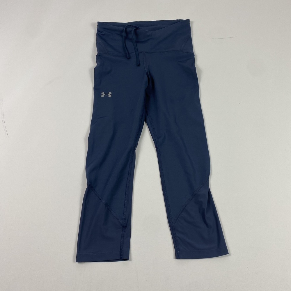 Under‎ Armour Pants Womens Small Navy Compression Leggings Running Athletic Gym
